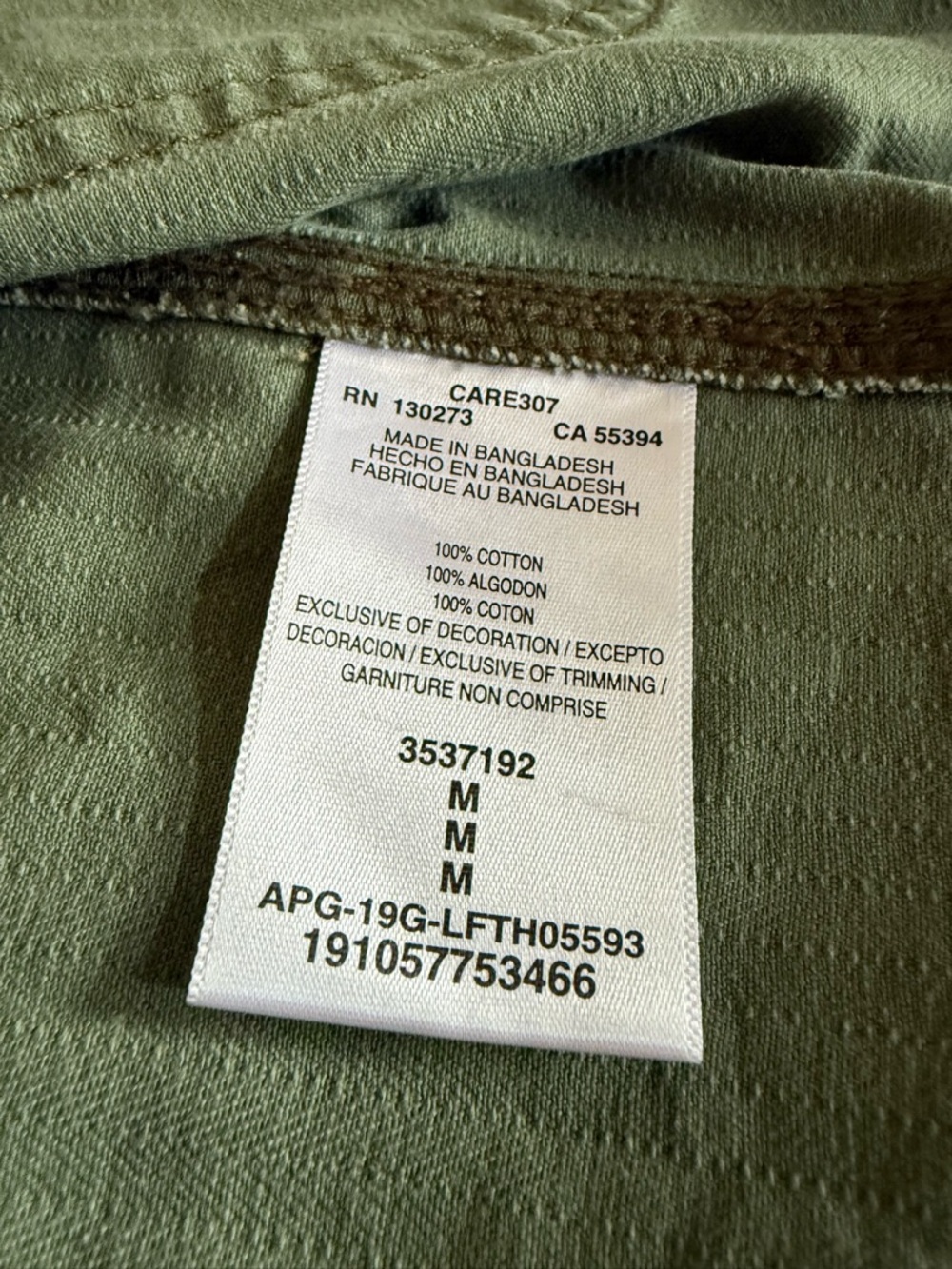 Lee Olive Green Utility Jacket - Picture 6 of 6